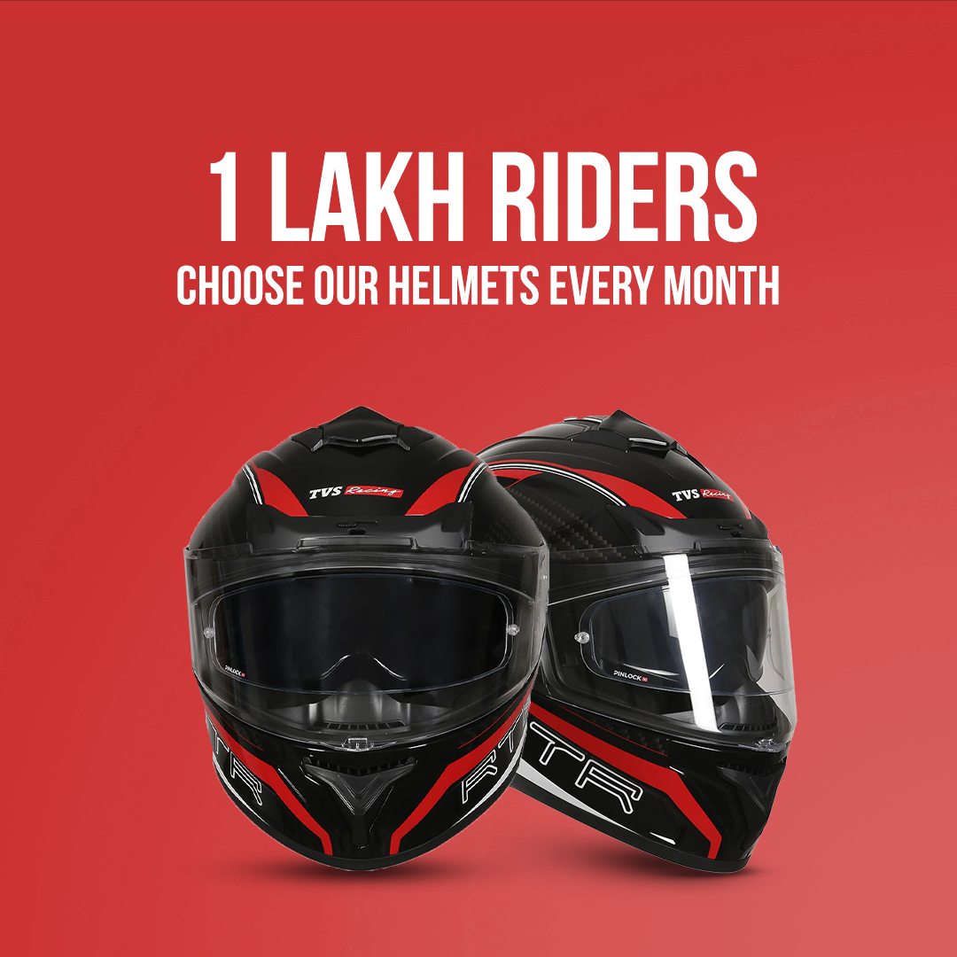 TVS Racing Hurricane Helmet Full-Face, Aerodynamic Design